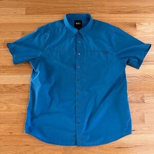 5.11 Tactical Mens Snap Down Short Sleeve Shirt Size Large Blue